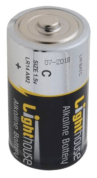Lighthouse C 1.5V Alkaline Batteries - Pack of 2