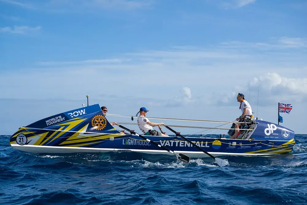 Oardinary Boys row across the Atlantic Ocean