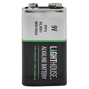 Lighthouse PP3 9V Alkaline Battery - Single