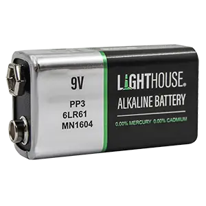 Lighthouse PP3 9V Alkaline Battery - Single