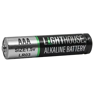 Lighthouse AAA 1.5V Alkaline Batteries - Pack of 4