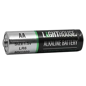 Lighthouse AA 1.5V Alkaline Batteries - Pack of 4