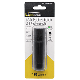 Lighthouse LED Pocket Torch - USB Rechargeable 2