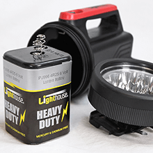 Lighthouse High-Power 8 LED Spotlight - 6V Battery 2